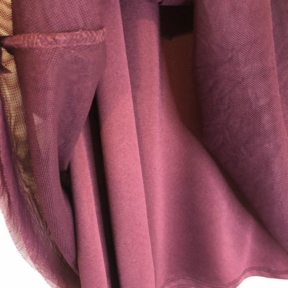 Xhilaration for Target Maroon with Floral Embroidery Sleeveless Dress Size Med - Picture 5 of 10